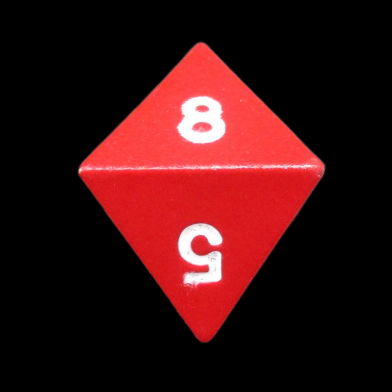 HALF PRICE CLEARANCE TDSO Metal Spectrum Red Finish D8 Dice