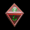 TDSO Metal Digital Copper Red &amp; Green D8 Dice