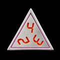 TDSO Metal Digital Steel Purple &amp; Red D4 Dice
