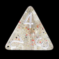 TDSO Metallic Flakes Small Stars D4 Dice