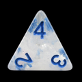 TDSO Metallic Flakes Winter Storm D4 Dice