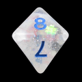 TDSO Metallic Flakes Winter Storm D8 Dice