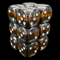 TDSO Mineral Amber 12 x D6 Dice Set