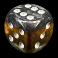 TDSO Mineral Amber 16mm D6 Spot Dice