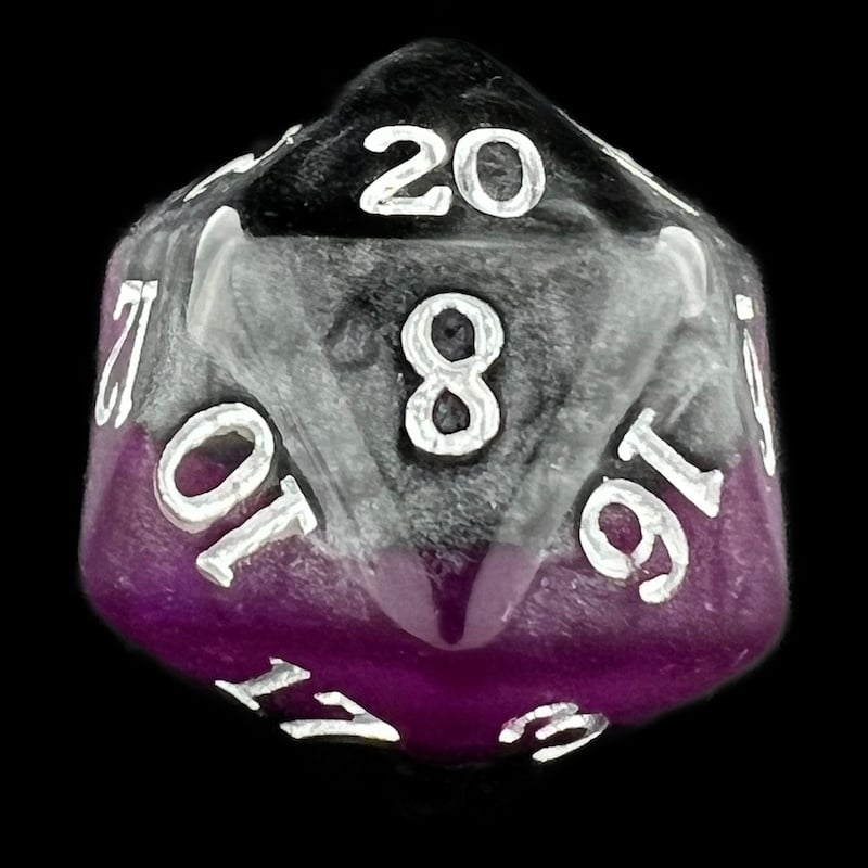 TDSO Mineral Amethyst D20 Dice