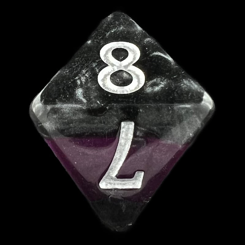 TDSO Mineral Amethyst D8 Dice