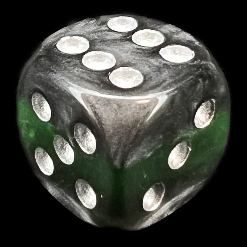 TDSO Mineral Emerald 16mm D6 Spot Dice