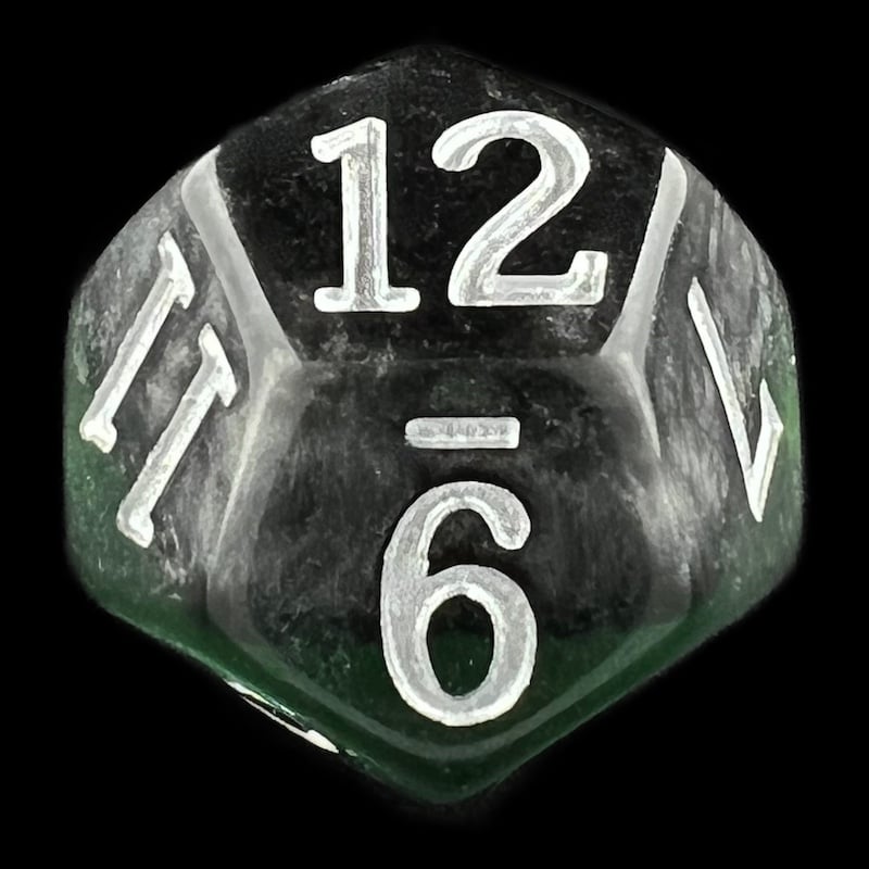 TDSO Mineral Emerald D12 Dice