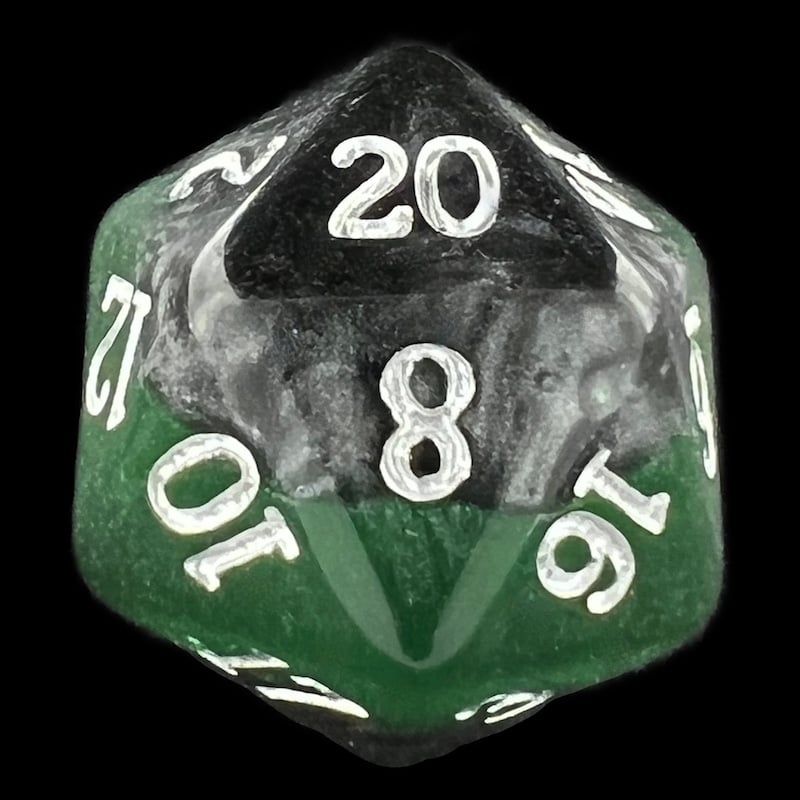 TDSO Mineral Emerald D20 Dice