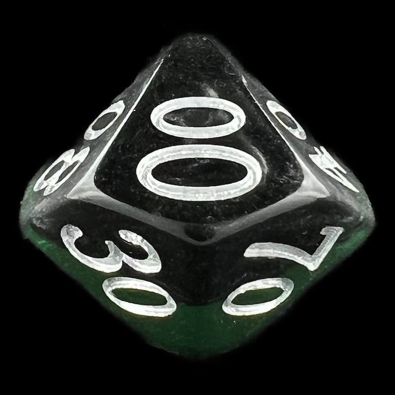 TDSO Mineral Emerald Percentile Dice