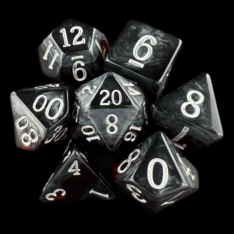 TDSO Mineral Ruby 7 Dice Polyset