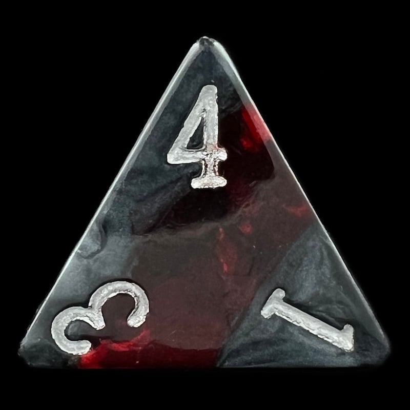 TDSO Mineral Ruby D4 Dice