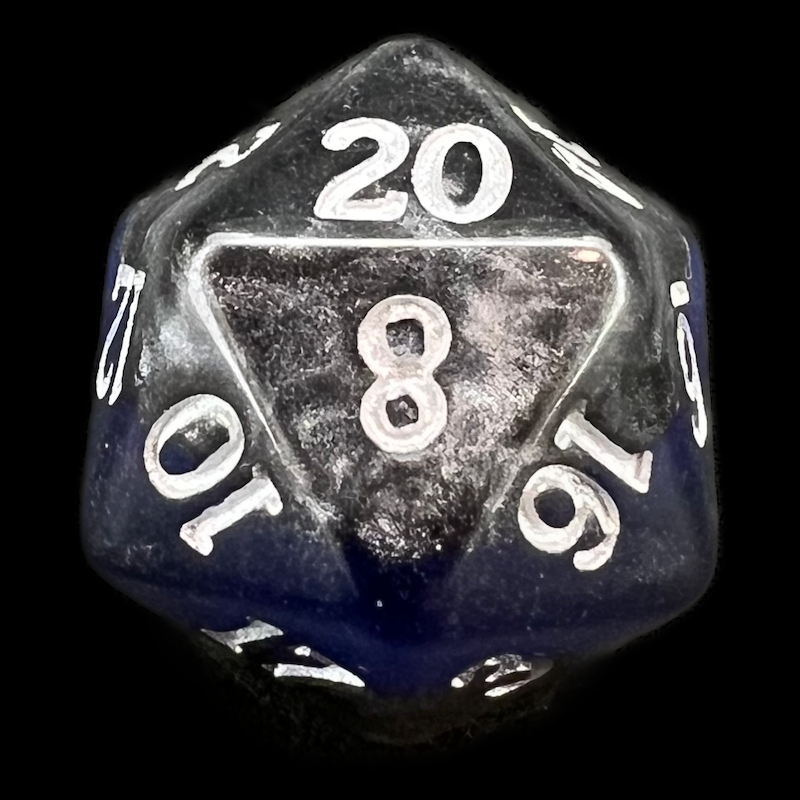 TDSO Mineral Sapphire D20 Dice
