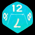 TDSO Moonstone Azure D12 Dice