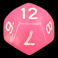 TDSO Moonstone Pink D12 Dice