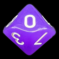 TDSO Moonstone Royal Purple D10 Dice