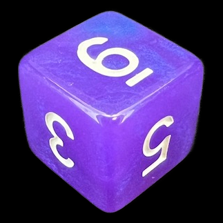 TDSO Moonstone Royal Purple D6 Dice