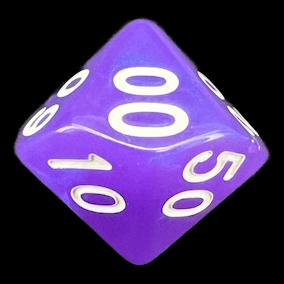 TDSO Moonstone Royal Purple Percentile Dice