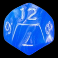 TDSO Moonstone Sapphire D12 Dice