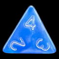 TDSO Moonstone Sapphire D4 Dice