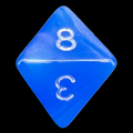 TDSO Moonstone Sapphire D8 Dice