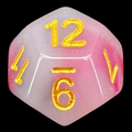 TDSO Opalescence Black & Red D12 Dice