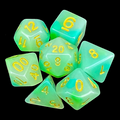 TDSO Opalescence Blue & Green 7 Dice Polyset