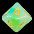 TDSO Opalescence Blue & Green D10 Dice