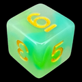 TDSO Opalescence Blue & Green D6 Dice