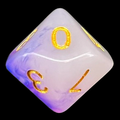 TDSO Opalescence Dark Blue & Purple D10 Dice