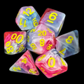 TDSO Opalescence Glacier Rose 7 Dice Polyset