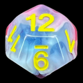 TDSO Opalescence Glacier Rose D12 Dice