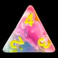 TDSO Opalescence Glacier Rose D4 Dice