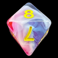 TDSO Opalescence Glacier Rose D8 Dice