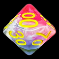 TDSO Opalescence Glacier Rose Percentile Dice