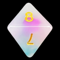 TDSO Opalescence Purple & Teal D8 Dice