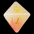 TDSO Opalescence Red & Yellow D8 Dice