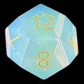TDSO Gemstone Opalite & Gold D12 Dice