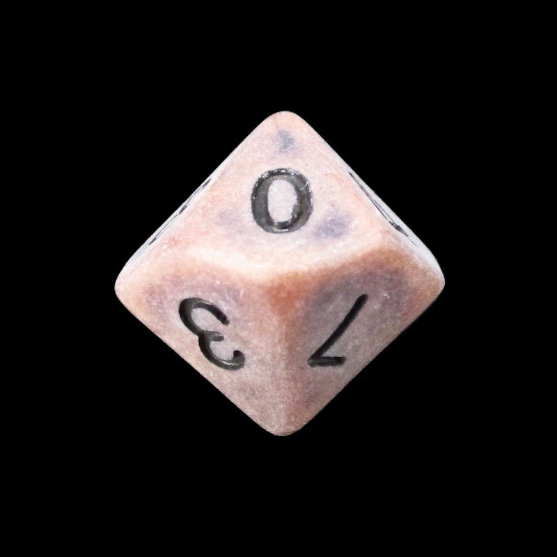 TDSO Opaque Antique Copper D10 Dice