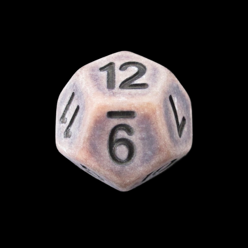 TDSO Opaque Antique Copper D12 Dice