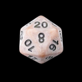 TDSO Opaque Antique Copper D20 Dice