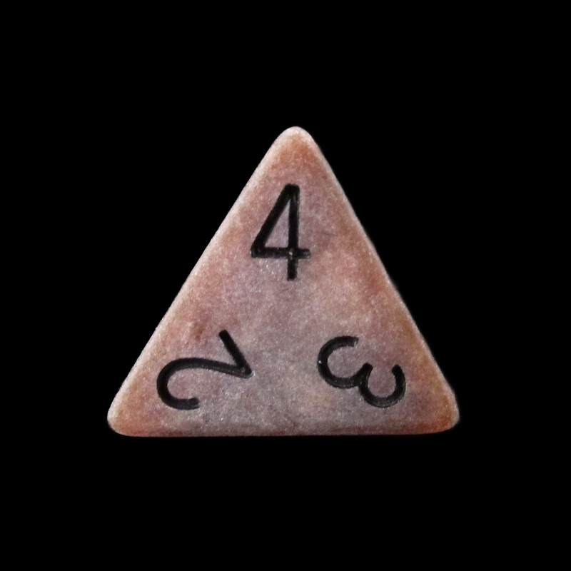 TDSO Opaque Antique Copper D4 Dice