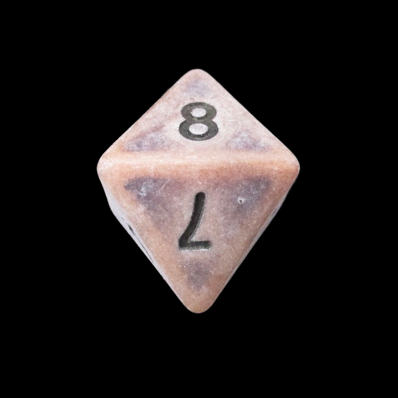 TDSO Opaque Antique Copper D8 Dice