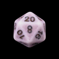 TDSO Opaque Antique Ghostly Purple D20 Dice