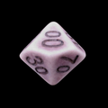 TDSO Opaque Antique Ghostly Purple Percentile Dice