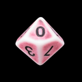 TDSO Opaque Antique Ghostly Red D10 Dice