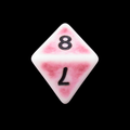 TDSO Opaque Antique Ghostly Red D8 Dice