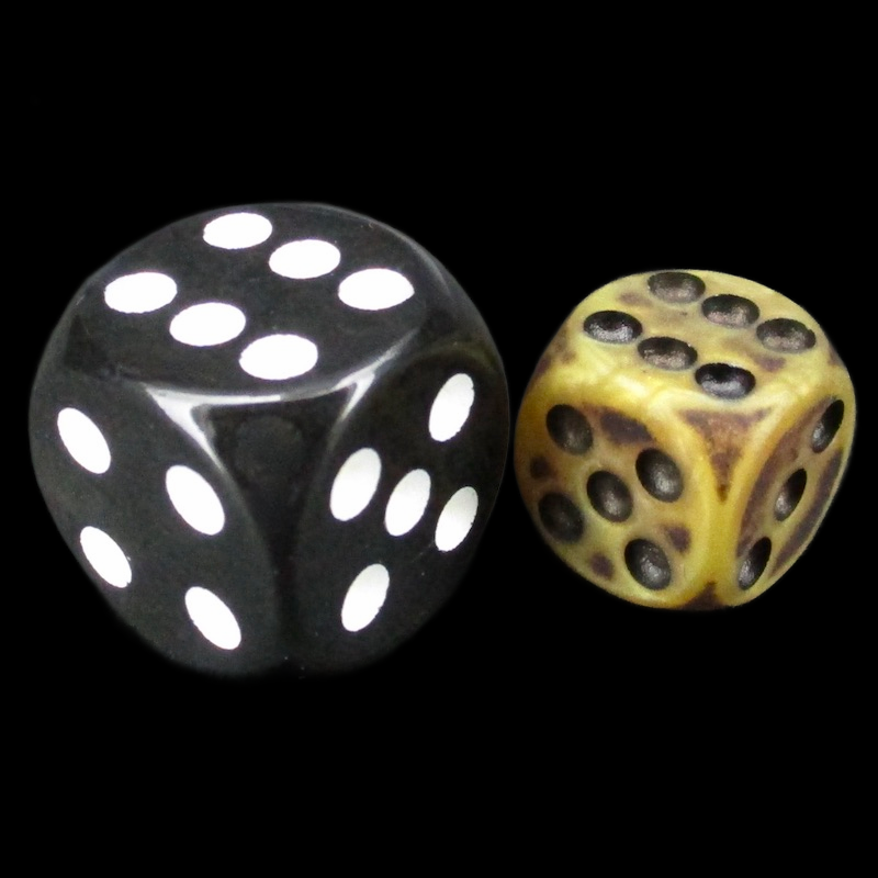 TDSO Opaque Antique Gold 36 x D6 Dice Set