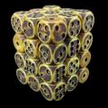 TDSO Opaque Antique Gold 36 x D6 Dice Set