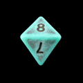 TDSO Opaque Antique Green D8 Dice